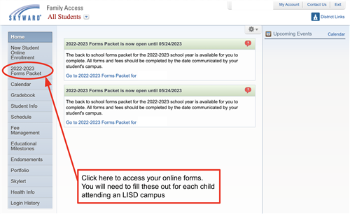 Skyward online forms picture